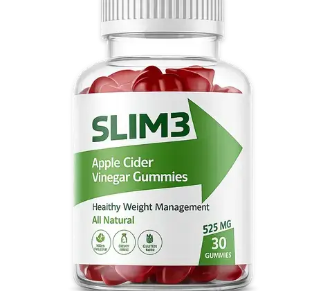 SLIM3 apple cider vinegar gummies bottle